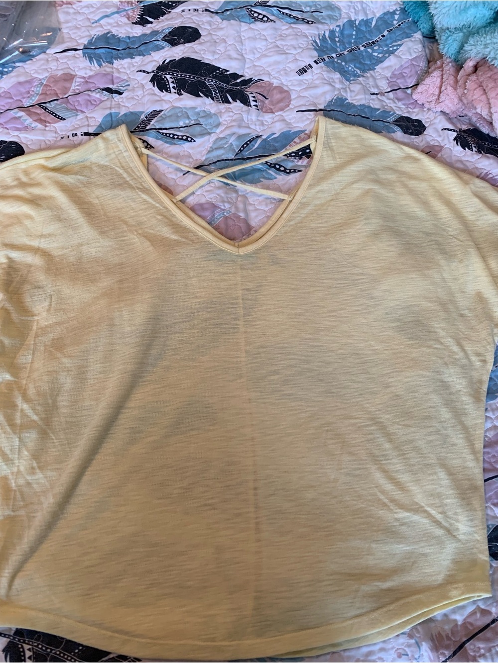 Womens Maurice’s Solid Yellow Top